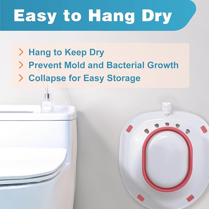 Pochik Sitz Bath for Toilet Seat Hemorrhoids and Postpartum Care, Yoni Steam - Image 6