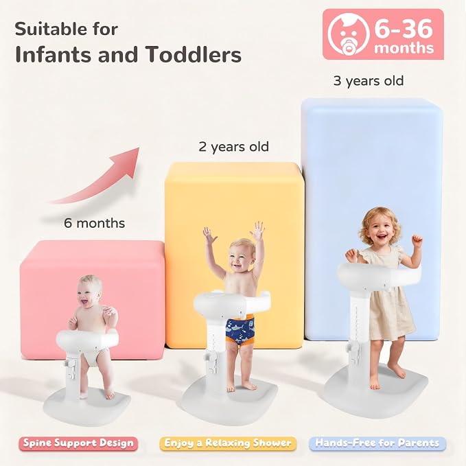 Baby Shower Stand – Adjustable Baby Bath Stand & Standing Baby Bathtub - Image 3