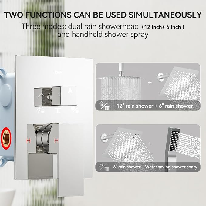 Shower Faucet Set Shower Systems, STARBATH 3 Way Shower Faucet - Image 3
