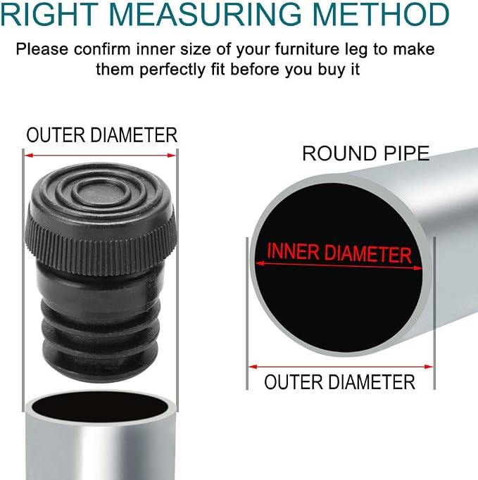 uxcell Leveling Feet 1" 25mm OD Round Insert Furniture Adjustable Leveler 8 Sets - Image 8