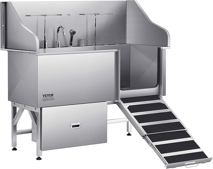 VEVOR Professional 304 Stainless Steel Dog Bathing Station, 61 inch Pet by VEVOR