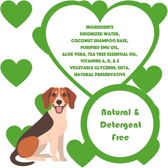 Natural Dog Shampoo with Pump, Tea Tree Relief, 1 Gallon - Image 3