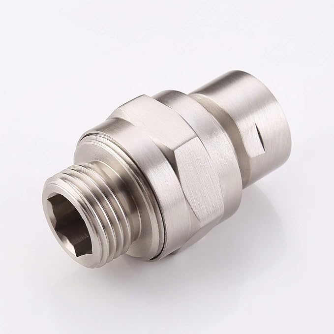 KES Shower Connector Ball Joint Shower Head Swivel Ball Adapter Brass - Image 8
