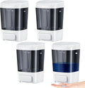 Hushee 4 Pcs Plastic Wall Mounted Soap Dispenser Commercial Manual Soap by Hushee