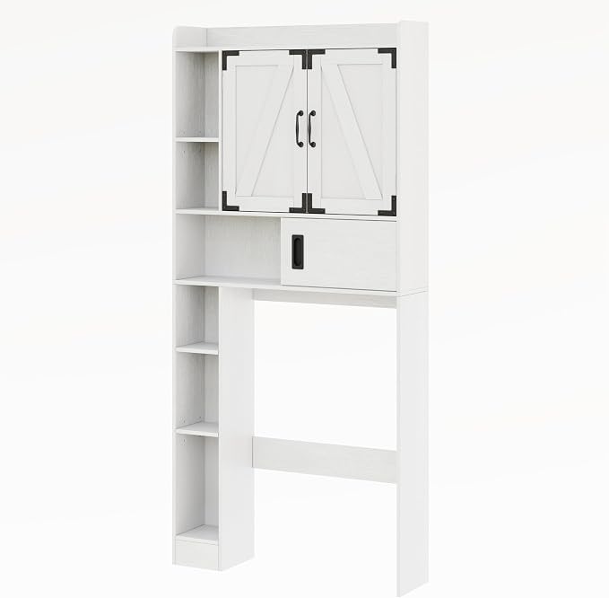 ChooChoo Over The Toilet Storage Cabinet, Farmhouse Bathroom Storage Cabinet - Image 7