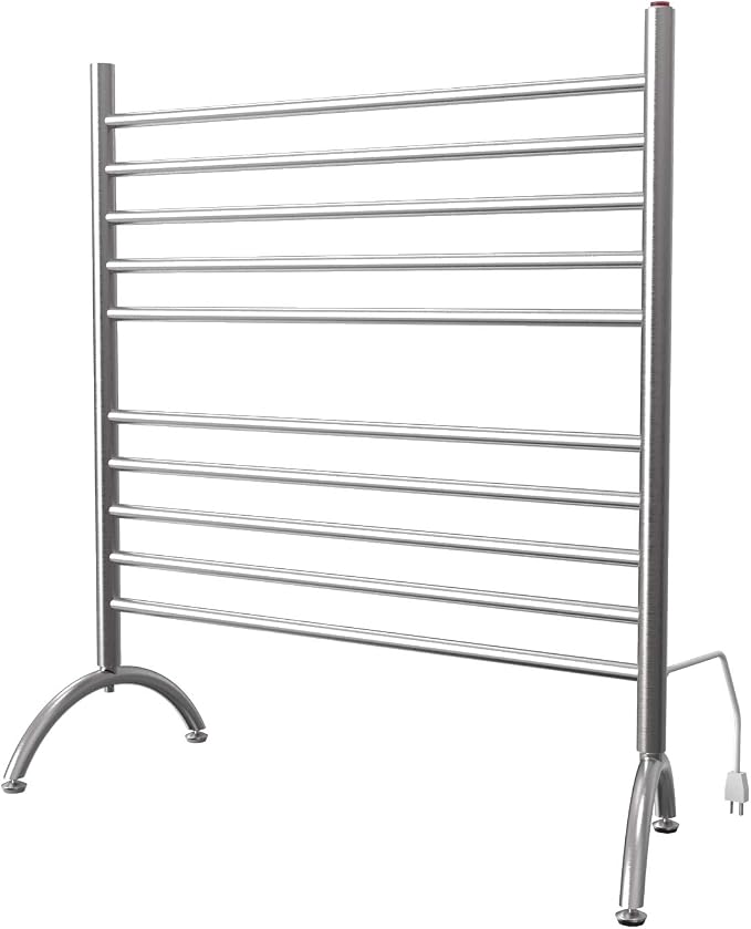 Amba Solo 33" Freestanding 10 Bar Towel Warmer in Brushed by Amba