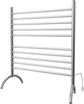 Amba Solo 33" Freestanding 10 Bar Towel Warmer in Brushed by Amba