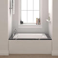 Fine Fixtures Drop In White Soaking Bathtub, Fiberglass Acrylic Material by Fine+Fixtures