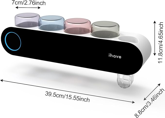 iHave Toothbrush Holders for Bathrooms, UV Toothbrush Sanitizer and Holder - Image 9