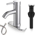 Bathroom Faucet, One Hole Single Handle Bathroom Sink Faucets Modern Vanity by Greenspring