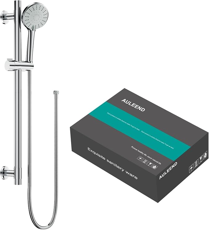 Shower Slide Bar Handheld Shower Head by AULEEND