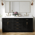 ARIEL Hepburn 73 in. Double Rectangle Sink Vanity by Ariel