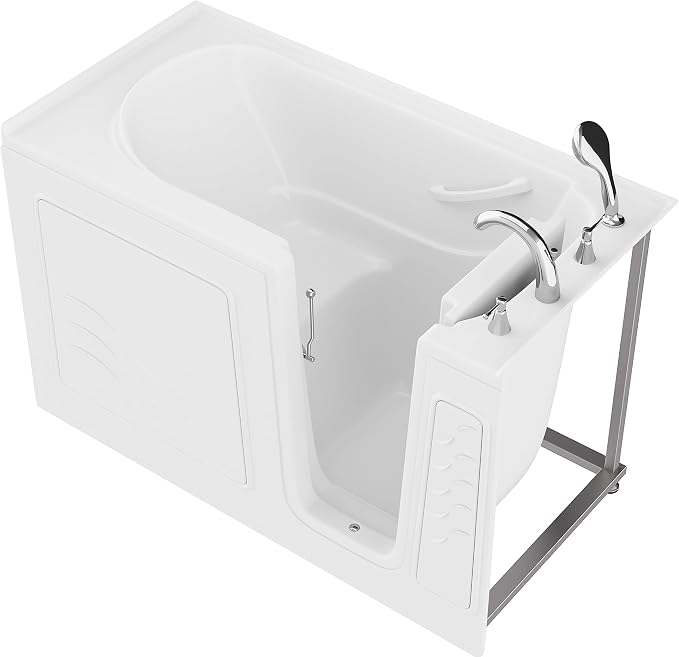 ANZZI Walk-In Soaking Tub 30x60 in Right Drain Quick Fill White – Deep - Image 7