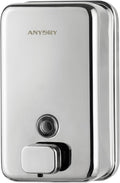Commercial Wall Mounted Soap Dispenser 37oz 1100ml Large Capacity Polished by ANYDRY
