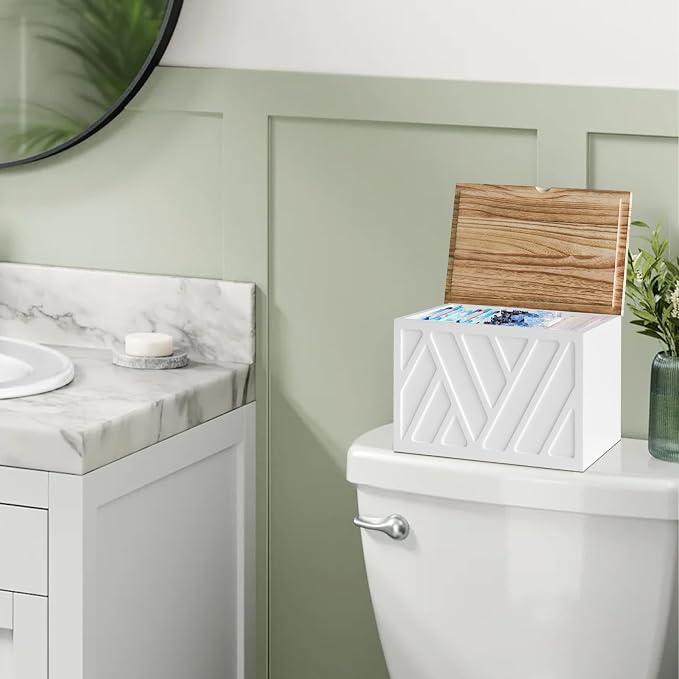Tampon Holder for Bathroom Decor, Feminine Product Organizer - Image 4