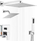 Shower Faucet Set Polished Chrome Shower System, Knob Switch Diverter Shower by YCAIKOI