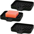 3-Pack Silicone Soap Dish Set – Bar Soap Holder by AIMAIAIMAI