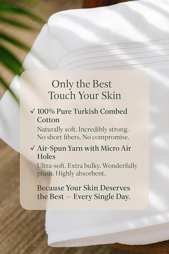 Milara Turkish Super-Plush Wash Cloths Set 4-Piece | Premium 100% Cotton - Image 8