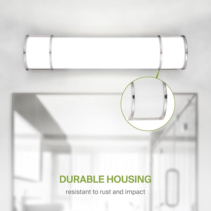 ASD LED 24" Vanity Flush Mount Light Fixture, Linear Bathroom Lighting Bar | - Image 7