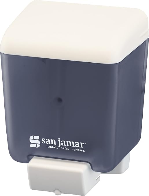 San Jamar Classic Plastic Manual Soap Dispenser, Hand Sanitizer Dispenser by SanJamar
