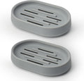 Topsky Soap Dish for Shower, 2 Pack Soap Dishes Soap Savers for Bar Soap by HomeandKitchenNO1