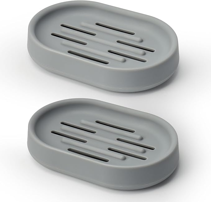 Topsky Soap Dish for Shower, 2 Pack Soap Dishes Soap Savers for Bar Soap by HomeandKitchenNO1
