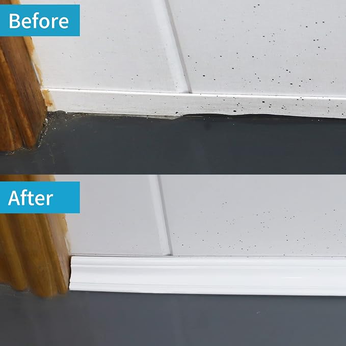 Flexible Trim Caulk Strip Wall Moulding Trim, 1 in x10 Ft Peel and Stick Trim - Image 5