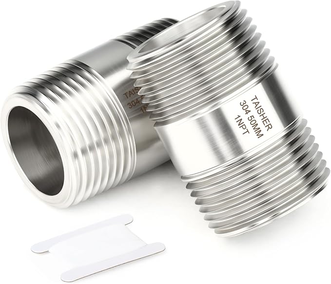 TAISHER 2PCS Stainless Steel Pipe Fittings by TAISHER