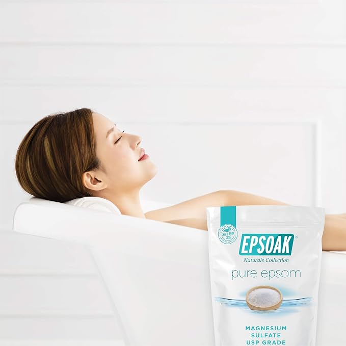 Epsoak Epsom Salt 5 lb Resealable Bulk Bag, Magnesium Sulfate USP. Unscented - Image 4