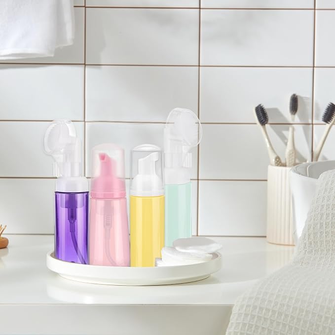 uxcell 4Pcs Empty Foaming Soap Dispenser, 2oz / 60ml Facial Cleanser Foam Bottle - Image 6