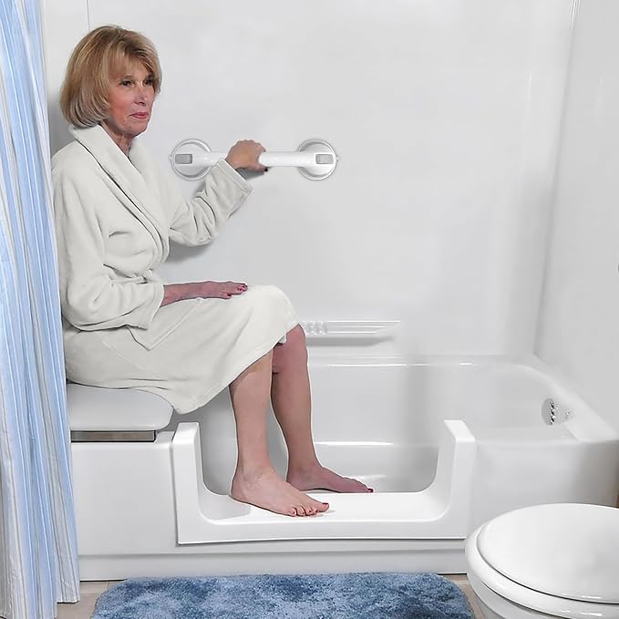 AirTight® Grab Bars for Bathtubs and Showers, 16Inch Shower Handle Elderly - Image 5