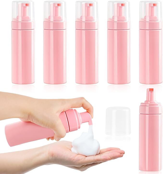 Foam Pump Bottle 5.1oz/150ml Pink Empty Foam Bottle Pump, Travel Foam Bottle by TMLECE-Self-BeautyJourney