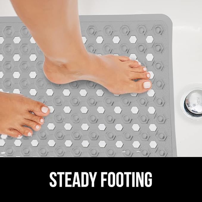 GORILLA GRIP Patented Bath Tub Shower Mat, Machine Washable Bathtub Floor Liner - Image 9