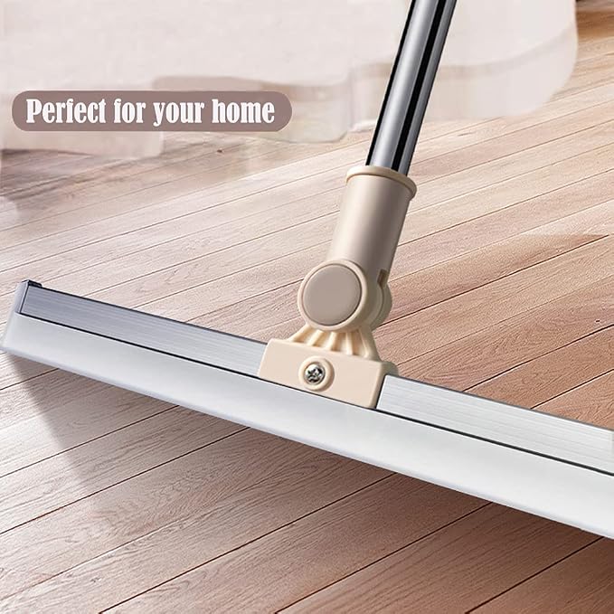 Floor Squeegee 20 inch Silicone Long Handle of 65" - Image 2