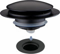 Matte Black Tub Drain Stopper, Hidrop Pop Up Universal Tub Dain Tip Toe Bathtub by HIDROP