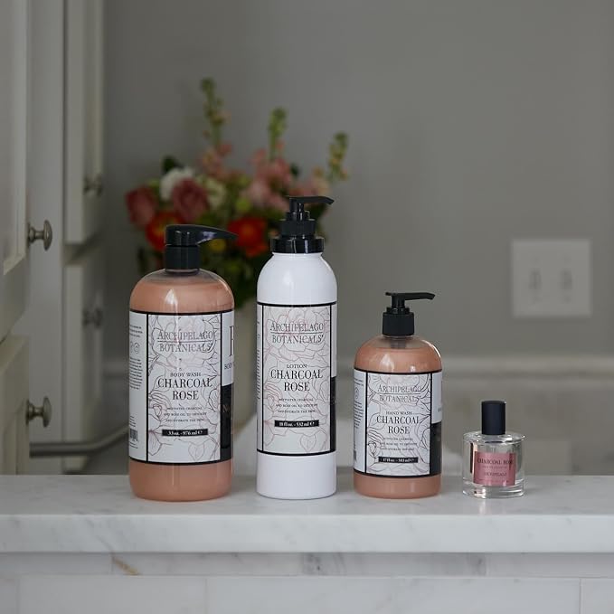 Archipelago Botanicals Charcoal Rose Body Wash, Moisturizing and Daily Body Wash - Image 4