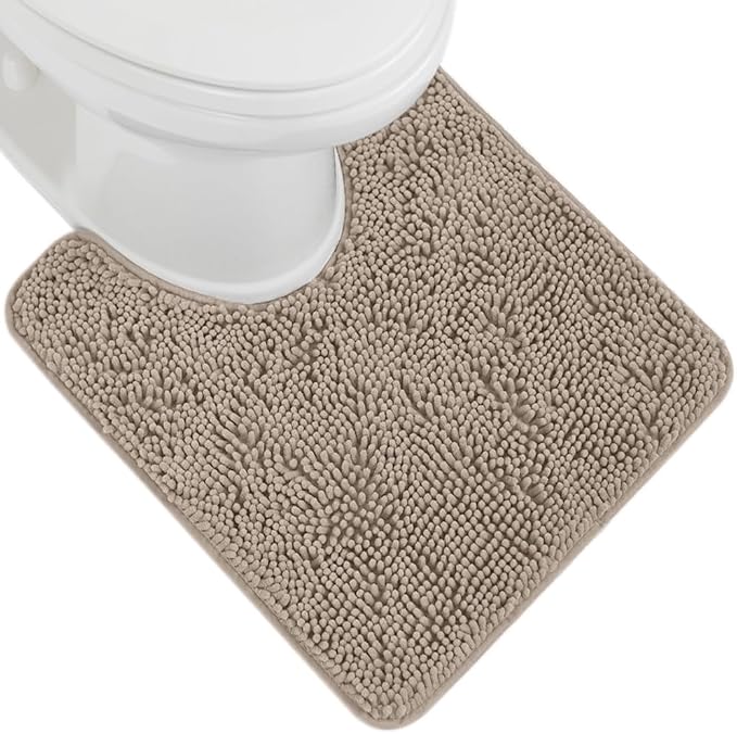 GORILLA GRIP Plush Absorbent Shaggy Chenille Bath Rug Mat by GorillaGrip