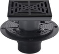 4-1/4 Inch Black Shower Drain Square, Base by DEOKXZBathroomMall