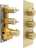 HOMEDEC 2 Way Shower Diverter Valve, Brass Dual Functions Thermostatic Shower by HOMEDEC