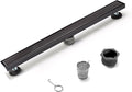 HEATGENE Linear Shower Drain 24-Inch, Stainless Steel Rectangle Shower Floor by HEATGENE