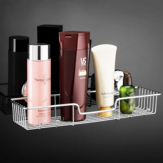 SANNO Suction Cup Shower Caddy Storage Combo Organizer, No Damage Bath Shelf - Image 7
