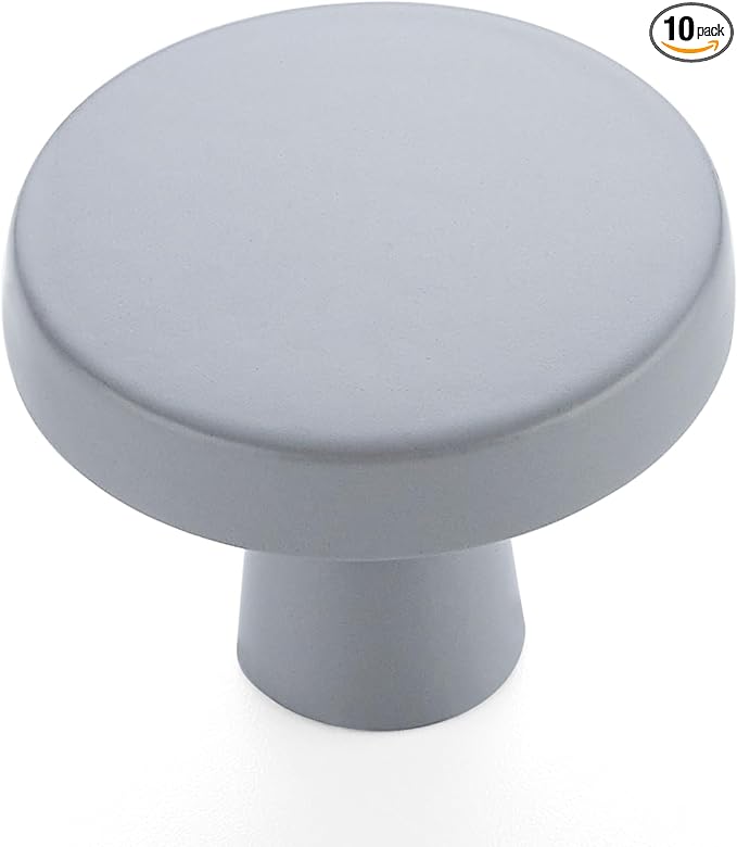 Ravinte 10 Pack Drawer Pulls 1-1/4 Inch Kitchen Cabinet Knobs Solid Round by Ravinte