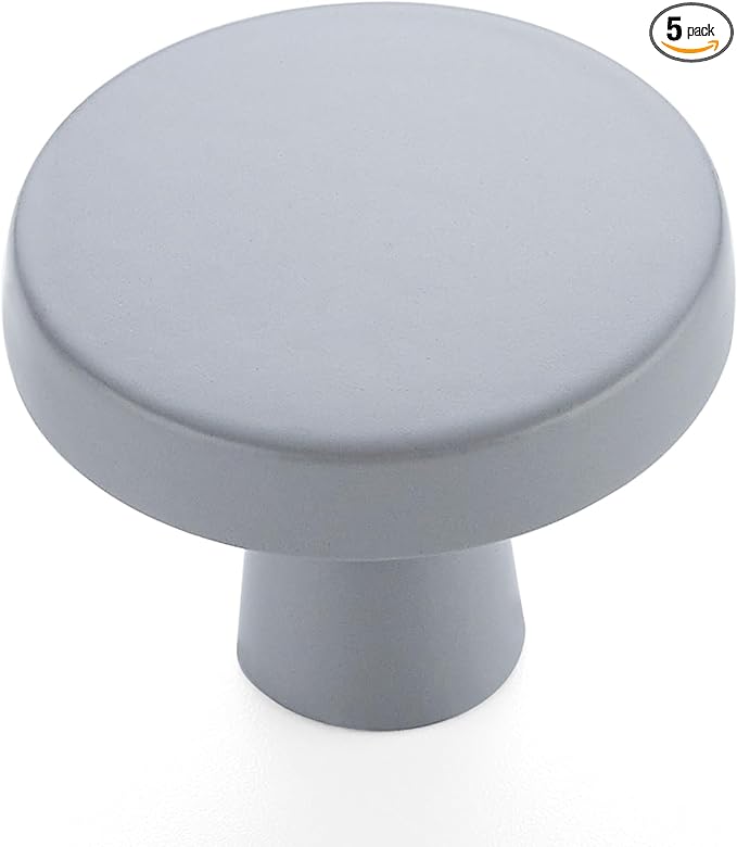 Ravinte 5 Pack Drawer Pulls 1-1/4 Inch Kitchen Cabinet Knobs Solid Round by Ravinte