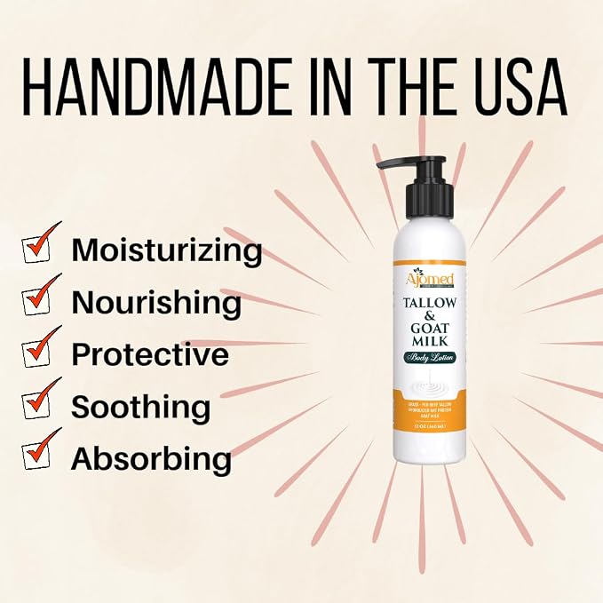 Tallow & Goat Milk Body Lotion for Sensitive Skin, Organic moisturizing Lotion - Image 7