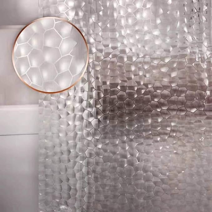 Shower Curtain Liner 8G EVA Thick Shower Curtain by Bostofy