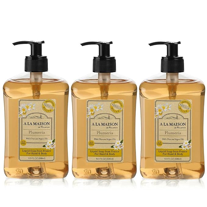 A LA MAISON French Liquid Hand Soap, Plumeria by ALaMaison