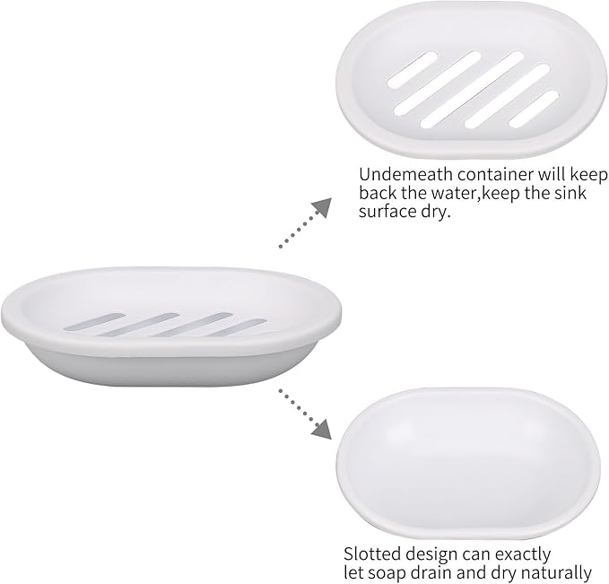 Topsky Soap Dish for Shower, Soap Bar Holder Shower - Image 4