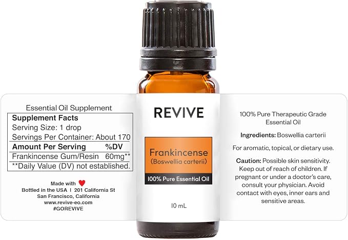 Frankincense Boswellia Carterii 10mL Essential Oil by Revive Essential Oils - Image 2