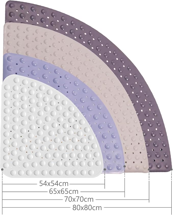 Mrcrypos Corner Shower Mats 25.5 x 25.5 Inches Bath Mat - Image 6