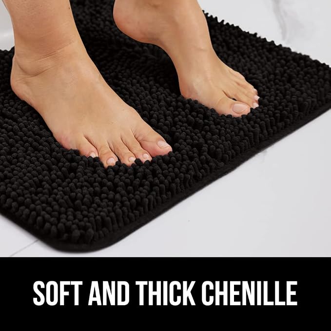 GORILLA GRIP Bathroom Rug Sets, Soft Chenille 2 Piece Area Rugs Set, Toilet - Image 4